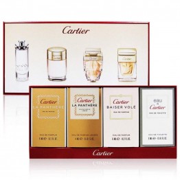 Cartier conjunto de 4 miniaturas de perfumes