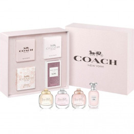 Coach conjunto de 4 miniaturas de perfume