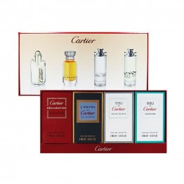 Cartier conjunto de 4 miniaturas de perfumes